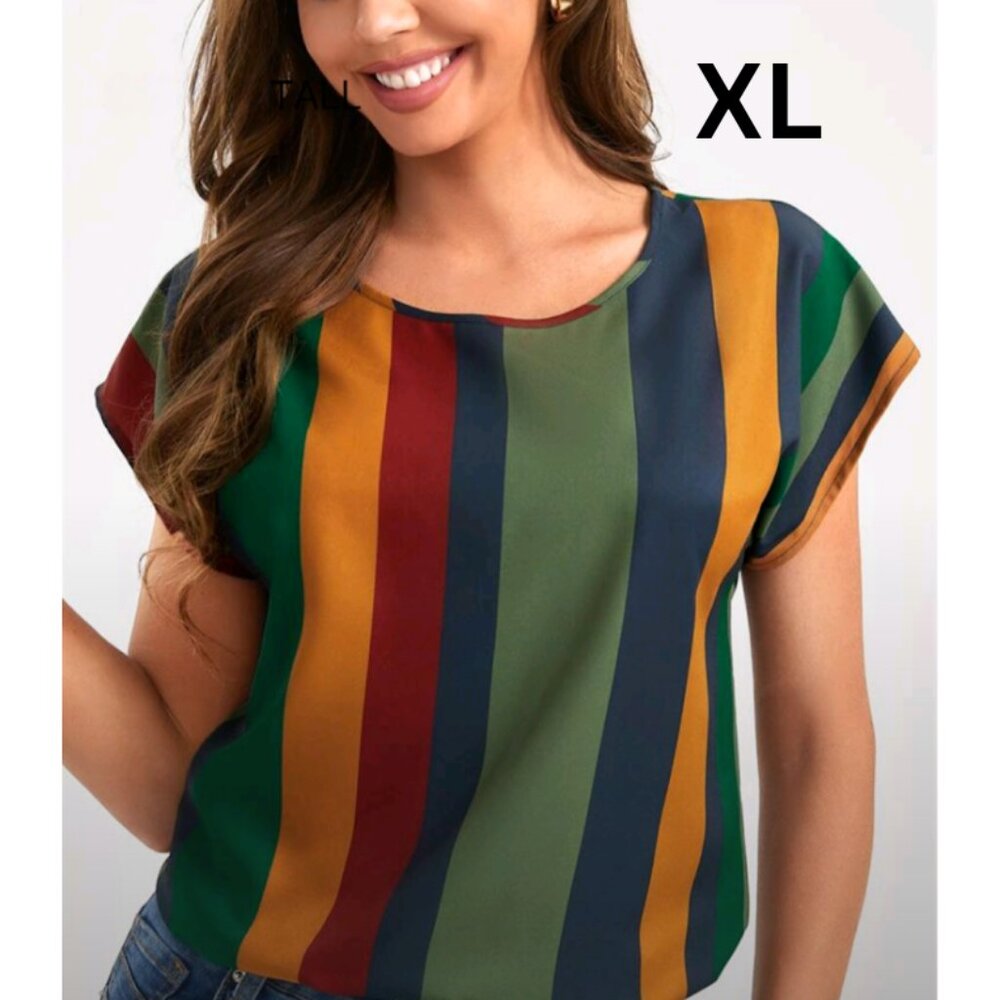 Shein Multicolor Striped Blouse for Women